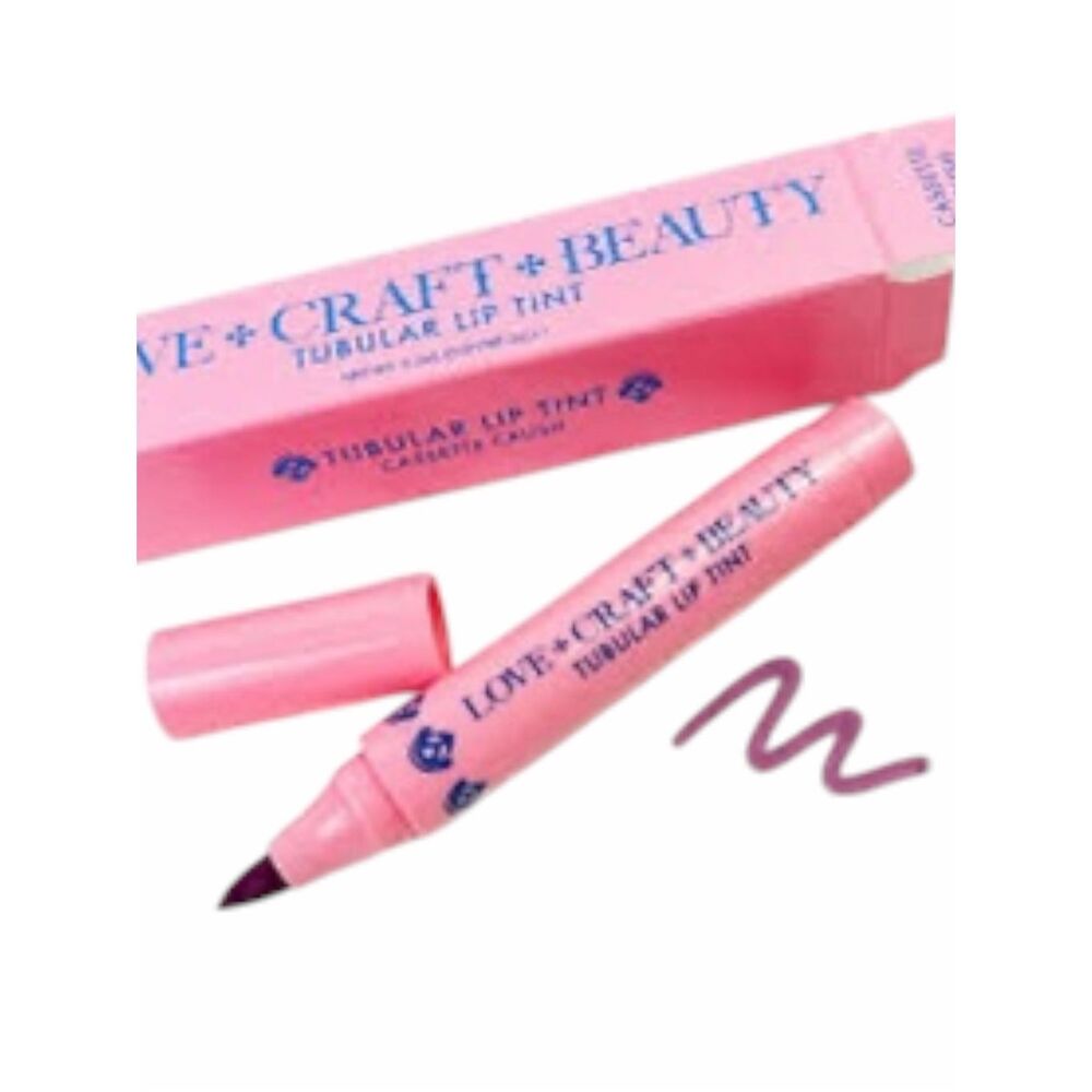 LOVE+CRAFT+BEAUTY Tubular Lip Tint Cassette Crush 2.3 mL NIB